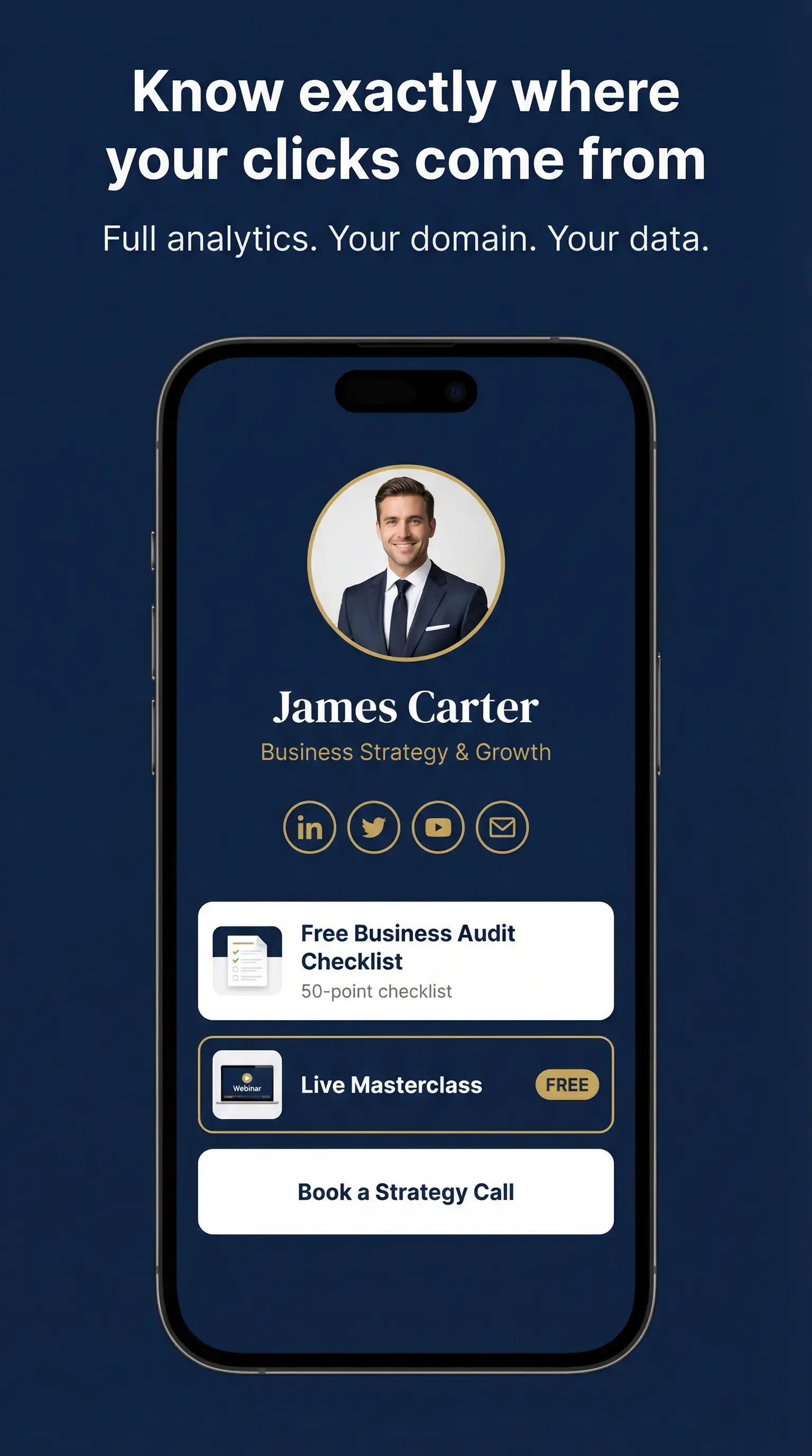 LinkBio Tracker — platform attribution